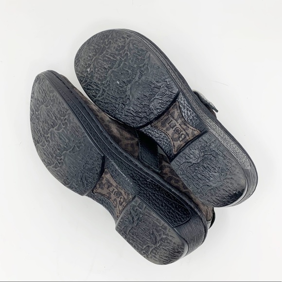 Born leopard Glendell suede clog shoes with buckle - Picture 6 of 8